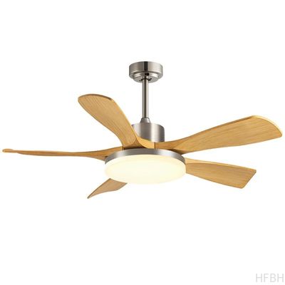 Factory 56-Inch Modern Ceiling Fan Light Black/White ABS Blades Remote Control Iron Lamp Body Wholesale for Living Room
