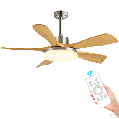Factory 56-Inch Modern Ceiling Fan Light Black/White ABS Blades Remote Control Iron Lamp Body Wholesale for Living Room