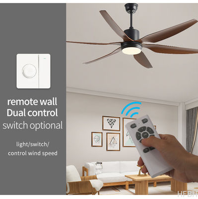 Factory 66 Inch Indoor Decorative Ceiling Fan With Led Light 3 Colour Change Fan With Light