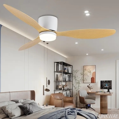 Wholesale factory Modern American Style Remote Control Living Room Bedroom Dining Room Led Ceiling Fan Light