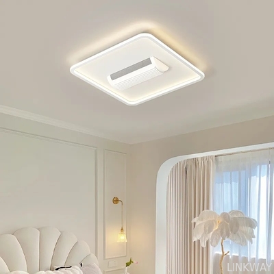 Wholesale factory Model 1631B Plastic Bladeless Ceiling Fan with Light DC Motor Remote Control for Living Room Installation