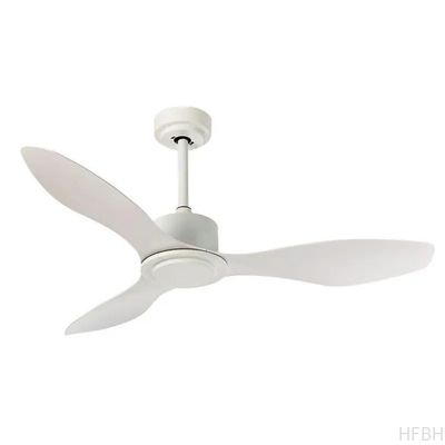 Factory Modern 42 Inch ABS Ceiling Fan with Wood Color Black Blades and White Motor Remote Control No Lamp AC Motor