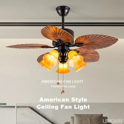 Manufacturer 52 Inch Luxury Indoor ABS Living Room Bedroom Minimalist Stylish Zipper Ceiling Fan