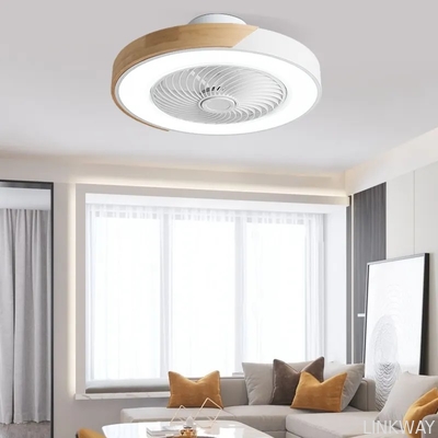 Manufacturer  20-Inch Low Profile Ceiling Fan with ABS Remote Control Small Bedroom Three-Light (Black White Grey) Light Color Options