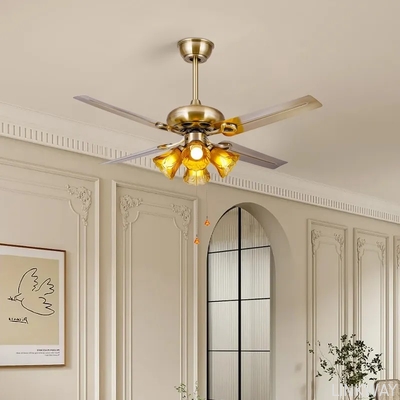wholesale   HFBH Model 291 48'' Metal Blade Chrome Nickel Color Classic US Design Fan Light