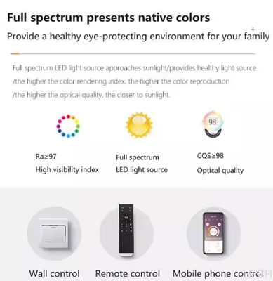 Luxury Fan Light Square Bedroom 6 Speeds Decorative Recessed Smart Bladeless Ceiling Fan With Light for Living Room Bedroom