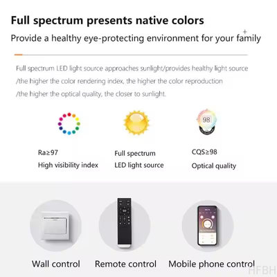 Factory Modern 2024 New Full Spectrum Eye protection Leafless Ceiling Fan with Light Ceiling Light Living Room Fan Light