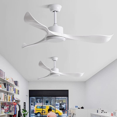 White Outdoor Ceiling Fan Plastic Blade Dc Motor Smart Waterproof Ceiling Fan with Remote Control