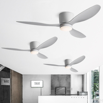 Factory Silent DC Motor 3 ABS Reversible Blades Black And White Styles 42 Inches 6 Speed Indoor Ceiling Fan