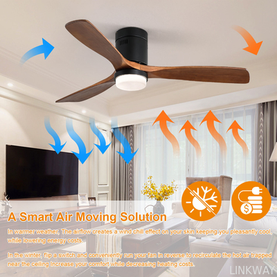 Wholesale   American Style Vintage Decorative Fan Ceiling 220v Winding Powered Ceiling Fan With Light