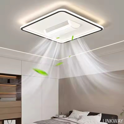 Wholesale factory Modern Luxury Decorate Room or Hotel Ceiling Fan Light Recessed Smart LED Ceiling Fan Lamp With Remote Control