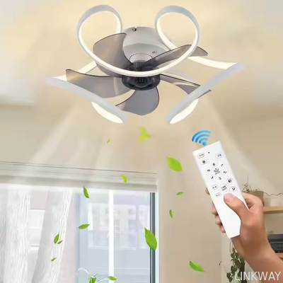 Manufacturer Ceiling Fan Light Bedroom Light Fan Integrated Restaurant Ceiling Lights Creative Modern Invisible Fan Chandelier