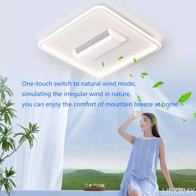 Manufacturer Three Color Strong Wind Anti Flicker No Blades Living Room Bedroom Dining Room Remote Control Silent Fan Light