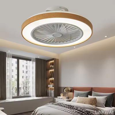 Wholesale factory 2025 Summer Hot Sale Ceiling Fan Light for Bedroom Tiny House 50CM Ceiling Fan with Light 72W Including Remote APP Control