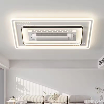 Wholesale   Modern Bladeless LED Lighting Iron Body Air Conditioner for Living Room & Bedroom High-Silent AC Motor Remote Control Switch