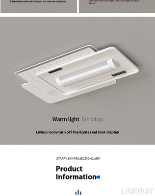 Wholesale   English Voice Control LED Ceiling Fan Light Living Room Leafless Bedroom Soft Wind Invisible Fan Light Mute Eye