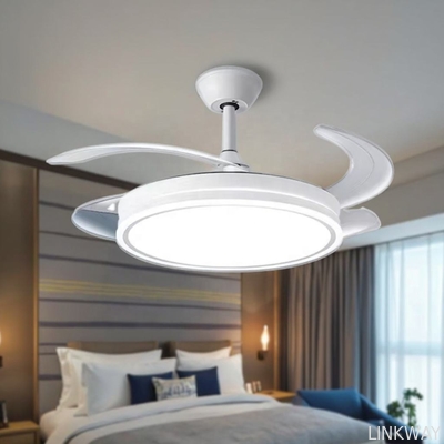 wholesale   Contemporary Ceiling Light With Fan For Home Or Villa Metal Iron Copper For Ambient Lighting