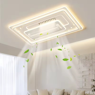 Hotel Bedroom Living Room Decorative Recessed Smart Bladeless LED Ceiling Fan With Light and Remote
