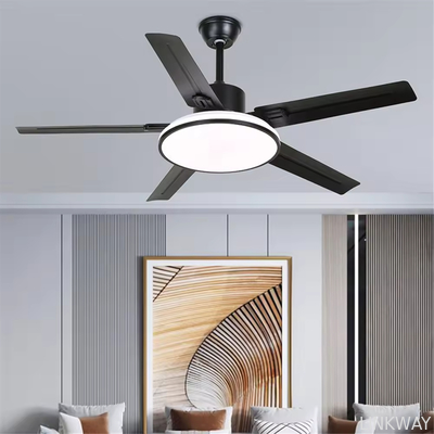 Wholesale factory Modern LED Fan Light Luxury Living Room Restaurant Bedroom Hotel Villa Ceiling Fan With Light Remote Electric Fan With Light