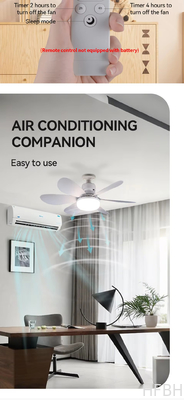LED Ceiling Fan Light E27 Remote Control 3 Colors Changeable Indoor Home Decoration Bedroom LED Fan Light
