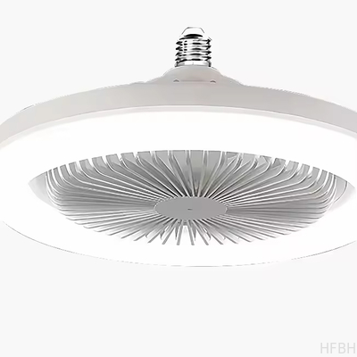 Modern 30W Dimmable LED Ceiling Fan Light With E27 Socket Adjustable Wind Speed For Bedroom