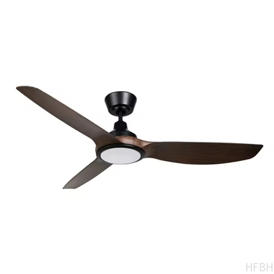 Quiet Motor Cafe Living Room Dining Room Bedroom Study Room 52inch LED Ceiling Fan Light Kits