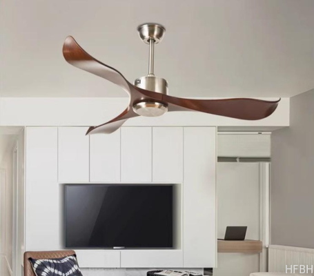 Factory 3 Blade LED Light Ceiling Fan with Remote Control Waterproof Outdoor Design for Hotels Budget-Friendly