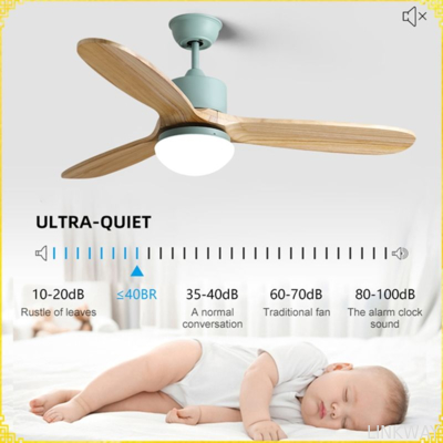 Manufacturer Modern Energy Saving Indoor Fan Lamp Decoration Plywood Blades Remote Control 48inch Modern Led Ceiling Fans