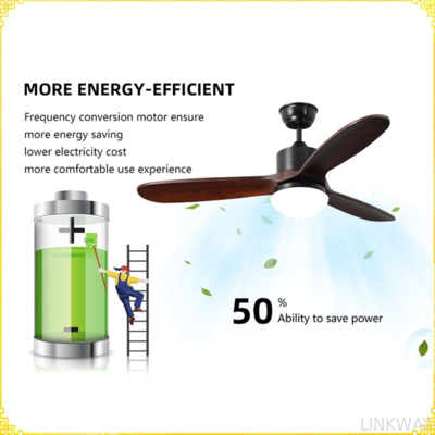 Manufacturer Modern Energy Saving Indoor Fan Lamp Decoration Plywood Blades Remote Control 48inch Modern Led Ceiling Fans