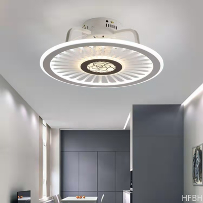 Factory Remote APP Control Smart Low Profile Ceiling Fan Light Flush Mount LED Ceiling Light 6 Wind Speeds New Technology Ceiling Fans