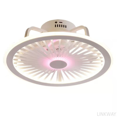 Wholesale Factory Remote APP Control Smart Low Profile Ceiling Fan Light Flush Mount LED Ceiling Light 6 Wind Speeds New Technology Ceiling Fans