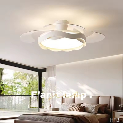 Factory Wholesale  42-Inch High-End Ceiling Fan With Mute Light Simple Short ABS Blades DC Power Source