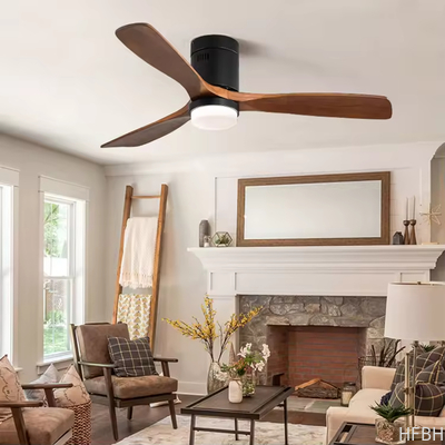 wholesale, manufacturer, factory     Model 657 Modern Design Best Sell 3 Solid Wood Blades 42 52 Inches Ceiling Fan with Light