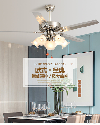 wholesale, manufacturer, factory，batch,tailered, customized    European Retro Vintage Home Fancy Decorative Dc Motor Silent Led Ceiling Fan With Light Remote Control