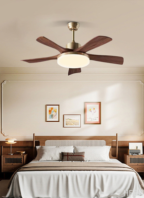 wholesale, manufacturer, factory，batch,tailered, customized     56-Inch Modern Ceiling Fan With Light 5 Blades Black / White For Living Room Remote Control Iron Body DC Motor