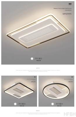 Factory wholesale Minimalist Bladeless Ceiling Fan With Light ,  Multi Shape Electric Ceiling Fan With Remote
