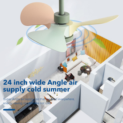 Factory 38-Inch Modern LED Ceiling Fan with 3 Blades DC Motor Remote Control Switch Project Installation for Living Room Interiors