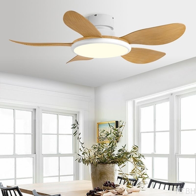 52 Inch Retro LED Inverter Ceiling Fan With Night Light Modern Design