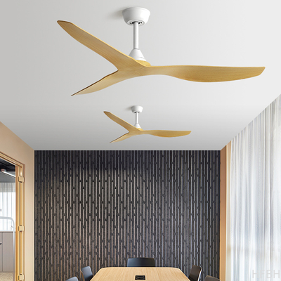 Factory 52 Inch Nordic 6-speed Ceiling Fan With Light Remote Control For Bedroom And Living Room Electric Fan