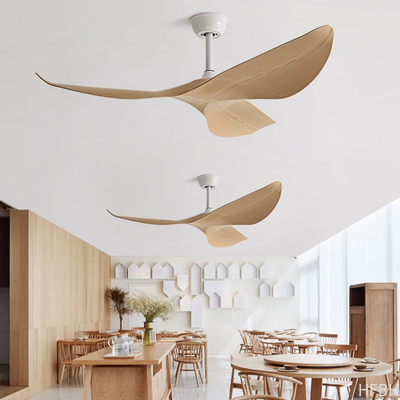 Modern Decorative 52 Inch Black / White Ceiling Fan Without Light BLDC Motor Ceiling Fan