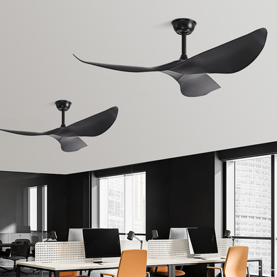 Modern Decorative 52 Inch Black / White Ceiling Fan Without Light BLDC Motor Ceiling Fan