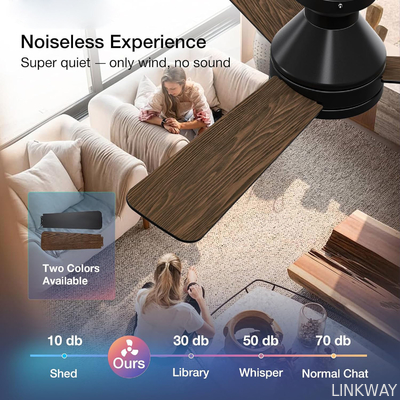 Dimmable LED Ceiling Fan with Screw Type Light Bulb Modern ABS Body for Bedroom Kitchen Living Room