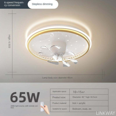 52 Flush Mount Bladeless Ceiling Fan With Light And Remote