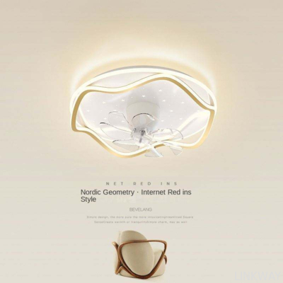 52 Flush Mount Bladeless Ceiling Fan With Light And Remote