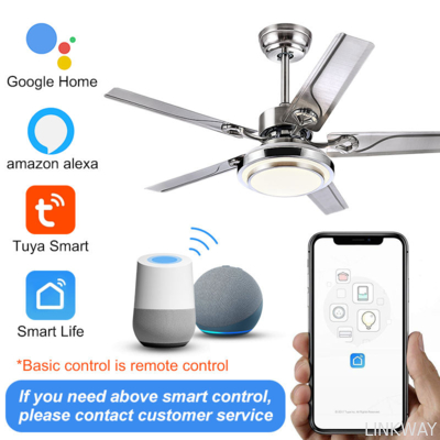 Sitting Room Ceiling Fan With Light Modern Decorative Ceiling Fan With Led Lights