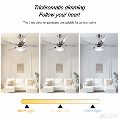 Wholesale factory Sitting Room Ceiling Fan With Light Modern Decorative Ceiling Fan With Led Lights