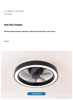 Factory Remote APP Control Smart Low Profile Ceiling Fan Light Flush Mount LED Ceiling Light 6 Wind Speeds New Technology Ceiling Fans
