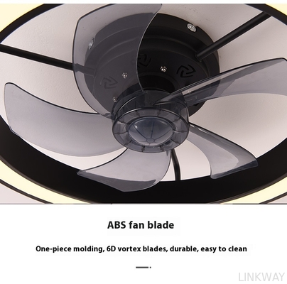 Factory Remote APP Control Smart Low Profile Ceiling Fan Light Flush Mount LED Ceiling Light 6 Wind Speeds New Technology Ceiling Fans