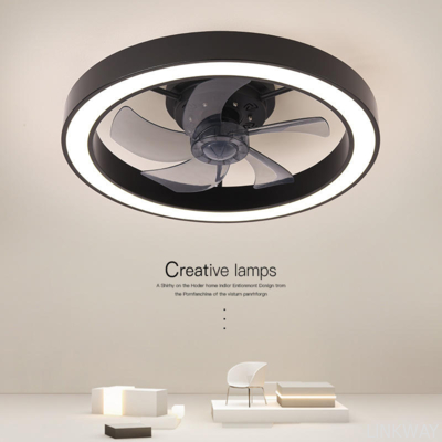 2025 New Lighting Japanese Standard Cross-Border Fan Light LED Ceiling Fan Integrated Bedroom Dining Room ABS Lamp