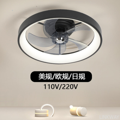 App Control 6 Speed Smart Ceiling Fan Light with Remote Control ABS 3 Blades Silent LED Fan Lamp for Bedroom Living Room